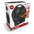 Alpina Ventilatorkachel | Alpina (2000W, Ruimtes tot 22 m², Zwart) 871125218239 K170101191 - 3