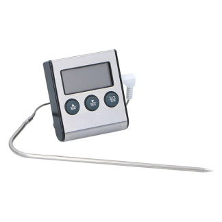 Alpina Vleesthermometer | Alpina | -20 tot 50 graden (RVS, 15 cm, Timer, Digitaal) 871125215140 K170103143