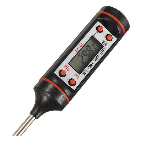 Alpina Vleesthermometer | Alpina | -50 tot 300 graden (RVS, 20 cm, Digitaal) 871125225027 K170103144 - 1