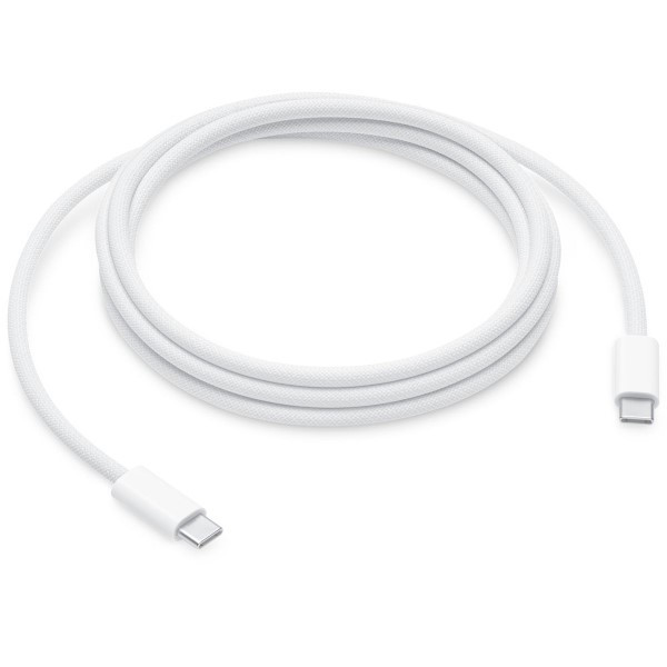 Apple USB C naar USB C kabel | 2 meter | Apple origineel (240W, 480 Mbps, Gevlochten, Wit) MU2G3ZM/A MYQT3ZM/A K010214345 - 1