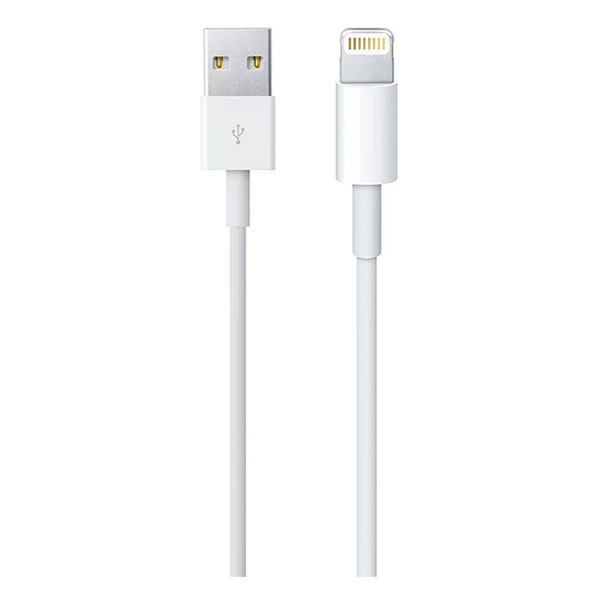 Apple iPhone oplaadkabel | USB A ↔ Lightning | Apple origineel | 2 meter (Wit) 3994350007 K070501003 - 2