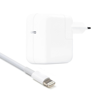iPhone oplader | Apple | 1 poort (USB C, 30W, Power Delivery, Lightning kabel)