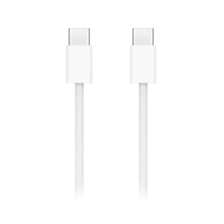 Apple oplaadkabel | USB C ↔ USB C 2.0 | 2 meter (Apple origineel, Gevlochten, 100% koper, Wit) MU2G3ZM/A M010214345 - 
