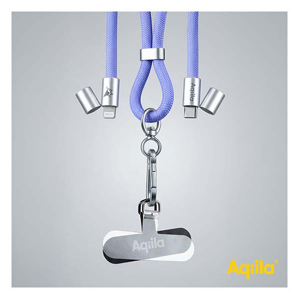 Aqiila Lightning telefoonkoord | Aqiila | USB 2.0 (30W, 480 Mbps, Paars) AQLYCBPBICL4PL146 K010605508 - 6