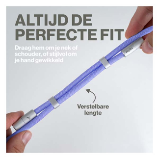 Aqiila Lightning telefoonkoord | Aqilla | USB 2.0 (30W, 480 Mbps, Paars) AQLYCBPBICL4PL146 K010605508 - 2