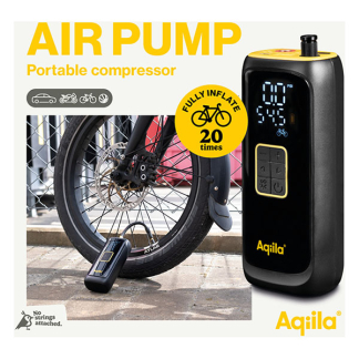 Aqiila Mini compressor | Aqiila | Airbird C4 (10.3 bar, Oplaadbaar, Zaklamp, Powerbank) AQAPC4BK475 K010605533 - 2