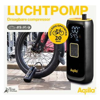 Aqiila Mini compressor | Aqiila | Airbird C4 (10.3 bar, Oplaadbaar, Zaklamp, Powerbank) AQAPC4BK475 K010605533 - 7