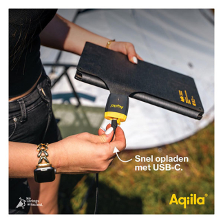 Aqiila Opvouwbaar zonnepaneel | Aqiila | Sunbird P56 | 21 x 132.5 x 0.5 cm (56 Watt, USB C) AQSCP56SUN017 K010605517 - 5