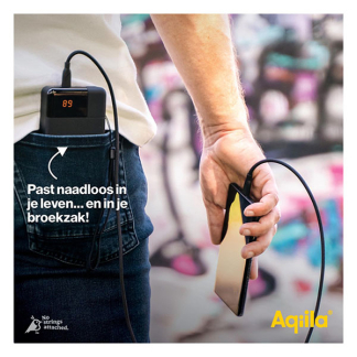 Aqiila Powerbank | Aqiila | Powerbird B10 | 10.000 mAh (1x USB A, 2x USB C, 20W, Zwart) AQPBPBIB10BBK942 K010605520 - 6