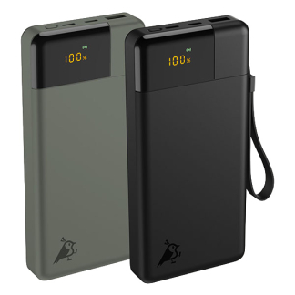 Aqiila Powerbank | Aqiila | Powerbird B20+ | 20.000 mAh (1x USB A, 2x USB C, 65W, Groen) AQPBPBIB20PMGR055 K010605525 - 4