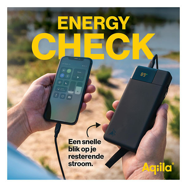 Aqiila Powerbank | Aqiila | Powerbird B20+ | 20.000 mAh (1x USB A, 2x USB C, 65W, Zwart) AQPBPBIB20PBBK966 K010605524 - 8