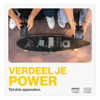 Aqiila Powerbank | Aqiila | Powerbird B20 | 20.000 mAh (1x USB A, 2x USB C, 20W, Groen) AQPBPBIB5MGR048 K010605523 - 9