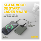 Aqiila Powerbank | Aqiila | Powerbird B5 | 5000 mAh (1x USB A, 2x USB C, 12W, Groen) AQPBPBIB5MGR024 K010605519 - 5