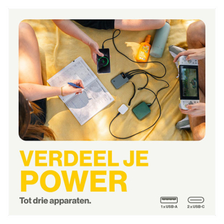 Aqiila Powerbank | Aqiila | Powerbird B5 | 5000 mAh (1x USB A, 2x USB C, 12W, Groen) AQPBPBIB5MGR024 K010605519 - 9