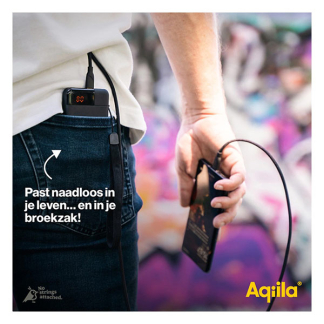 Aqiila Powerbank | Aqiila | Powerbird B5 | 5000 mAh (1x USB A, 2x USB C, 12W, Zwart) AQPBPBIB5BBK935 K010605518 - 6