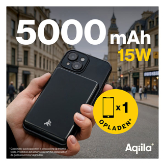 Aqiila Powerbank | Aqiila | Powerbird QB5 | 5000 mAh (MagSafe, USB C, 20W) AQWGPBIQB5BK360 K010605527 - 3