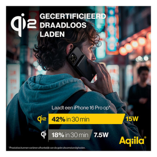 Aqiila Powerbank | Aqiila | Powerbird QB5 | 5000 mAh (MagSafe, USB C, 20W) AQWGPBIQB5BK360 K010605527 - 5