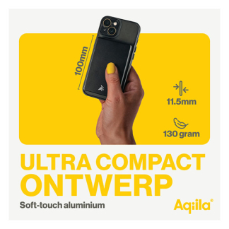 Aqiila Powerbank | Aqiila | Powerbird QB5 | 5000 mAh (MagSafe, USB C, 20W) AQWGPBIQB5BK360 K010605527 - 6