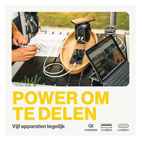 Aqiila Powerstation | Aqiila | Powerbird S140 | 140W (54.000 mAh, 2x USB-A, 2x USB-C, Led-lamp, LCD-scherm) AQPSS140PBI997 K010605509 - 8