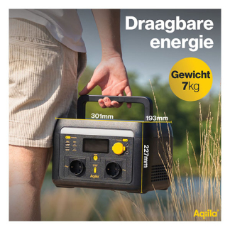 Aqiila Powerstation | Aqiila | Powerbird S600V2 | 20.000 mAh (600W, 2x USB A, 2x USB C, Led, LCD-scherm, Wifi) AQPSS600V2PBI148 K010605510 - 9