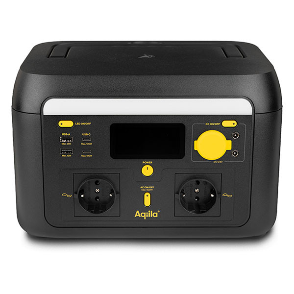 Aqiila Powerstation | Aqiila | Powerbird S600V2 | 20.000 mAh (600W, 2x USB A, 2x USB C, Led, LCD-scherm, Wifi) AQPSS600V2PBI148 K010605510 - 3