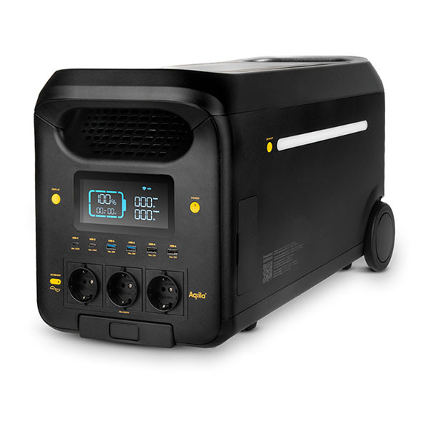 Aqiila Powerstation | Aqiila Powerbird S3000V2 | 50.000 mAh (3000W, 4x USB A, 2x USB C, Led, LCD-scherm, Wifi) AQPSS3000V2PBI162 K010605512 - 1