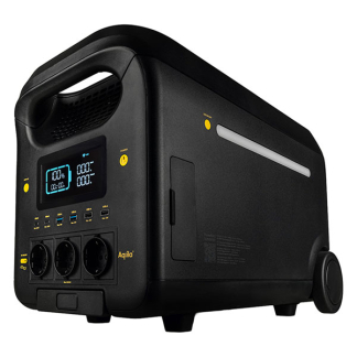 Aqiila Powerstation | Aqiila Powerbird S3000V2 | 50.000 mAh (3000W, 4x USB A, 2x USB C, Led, LCD-scherm, Wifi) AQPSS3000V2PBI162 K010605512 - 3