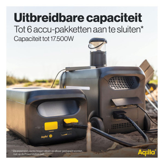 Aqiila Powerstation batterij | Aqiila Powerbird | 50.000 mAh (2500W, Voor Powerbird S3000V2) AQPSS2500EXPPBI179 K010605513 - 3