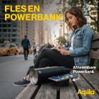 Aqiila Thermosfles | Aqiila | Powerbottle | 600 ml (Powerbank, Zwart, RVS) AQPBOPBIBO5BK572 K010605500 - 3