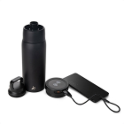Aqiila Thermosfles met powerbank | Aqiila | Powerbottle | 600 ml (Zwart, RVS) AQPBOPBIBO5BK572 K010605500 - 2