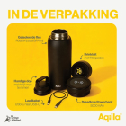 Aqiila Thermosfles met powerbank | Aqiila | Powerbottle | 600 ml (Zwart, RVS) AQPBOPBIBO5BK572 K010605500 - 9
