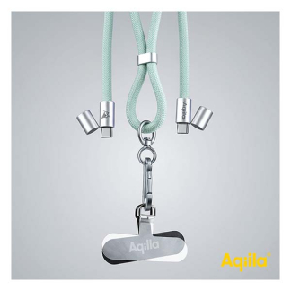 Aqiila USB C telefoonkoord | Aqiila | USB 2.0 (60W, 480 Mbps, Mint) AQLYCBPBICC3GR060 K010605503 - 7