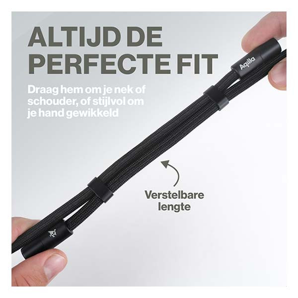 Aqiila USB C telefoonkoord | Aqiila | USB 2.0 (60W, 480 Mbps, Zwart) AQLYCBPBICC1BK046 K010605501 - 3