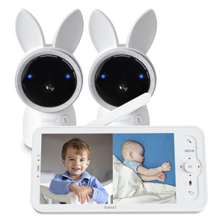 Arenti Babyfoon met camera | Arenti | 2 stuks (2K, 10 meter nachtzicht, Gespreksfunctie, Bewegingsdetectie, Binnen) AInanny2-CamKit K170113632 - 1