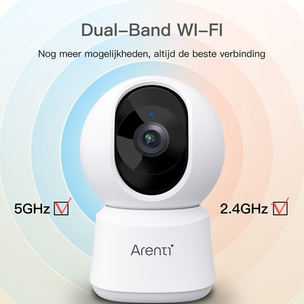Arenti Beveiligingscamera wifi | Arenti (2.5K, 10 meter nachtzicht, Draaifunctie, Gespreksfunctie, Bewegingsdetectie, Binnen) P2Q K170113627 - 5
