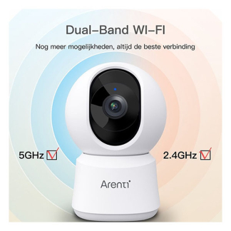Arenti Beveiligingscamera wifi | Arenti (3K, 10 meter nachtzicht, Draaifunctie, Bewegingsdetectie, Gespreksfunctie, Binnen) P2F K170113636 - 4