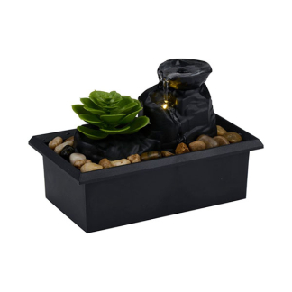 Arti Casa Kamerfontein | Arti Casa | Waterval | 10.5 x 17.5 x 12 cm (Met kunstplant, Led, Batterijen) 871125250190 K170130347