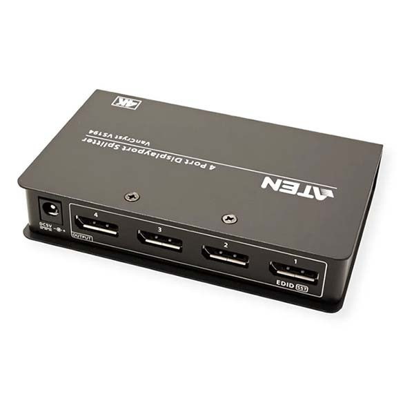 Aten DisplayPort splitter - Aten - 4 poorten (4K@60Hz, MST) VS194-AT-G K020403103 - 4