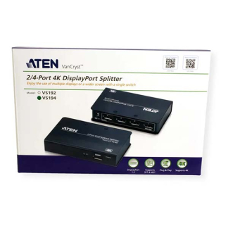 Aten DisplayPort splitter - Aten - 4 poorten (4K@60Hz, MST) VS194-AT-G K020403103 - 5