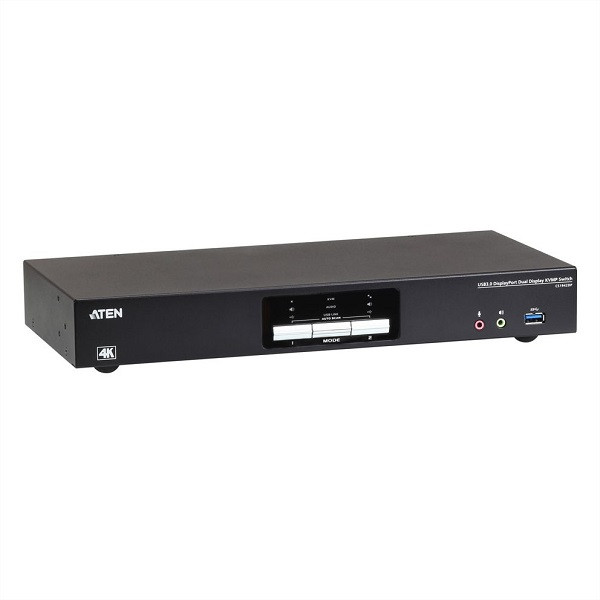 Aten DisplayPort switch - Aten - 2 poorten (2 x 4K@60Hz, MST, KVM) CS1942DP K020403004 - 1