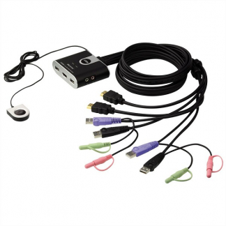 Aten HDMI switch | Aten | 2-poorts (Handmatig, Full HD, USB, Audio) CS692 K020100007 - 1