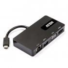 Aten USB C adapter | Aten | 0.15 meter (4K@30Hz, HDMI, VGA, Ethernet, USB) UH3232-AT K010214106