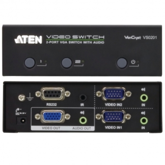 Aten VGA switch | Aten | 2-poorts (Audio/Video, Handmatig) VS0201 k020409000 - 1