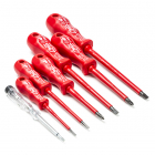 Athlet VDE schroevendraaierset | Athlet (AC 1000V, DC 1500V, 2x kruiskop, 4x plat, 1x tester) 54001N K100501015 Athlet VDE schroevendraaierset | Athlet (AC 1000V, DC 1500V, 2x kruiskop, 4x plat, 1x tester) 54001N K100501015