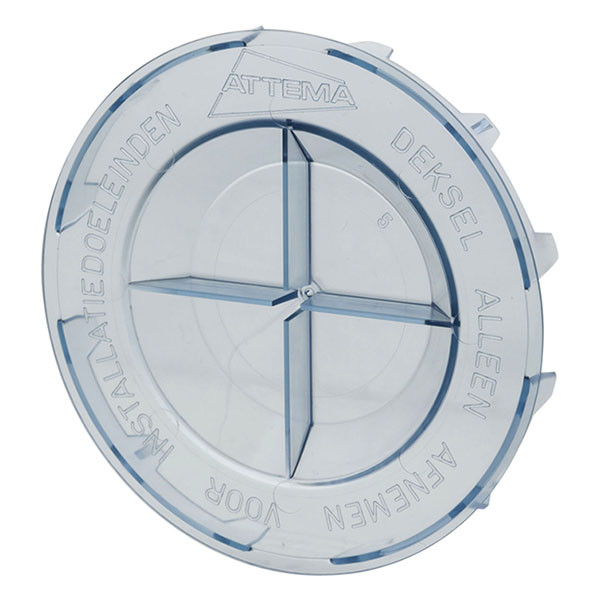 Attema Afdekplaat | Attema | 10 stuks (Rond, Inbouwdoos, Klemmend, Transparant) 01.477.64 K100100512 - 1