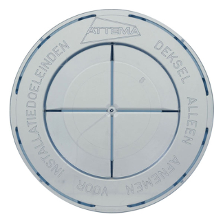 Attema Afdekplaat | Attema | 10 stuks (Rond, Inbouwdoos, Klemmend, Transparant) 01.477.64 K100100512 - 2