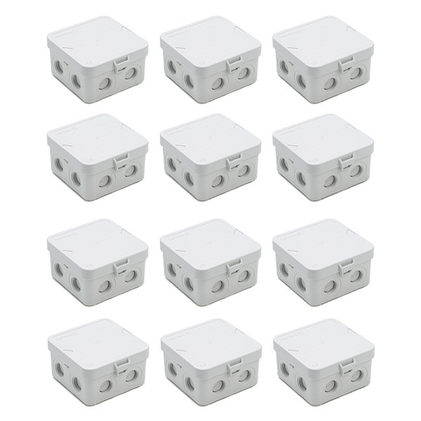 Attema Kabeldoos | Attema | 12 stuks (8 ingangen, Ø14 mm, Binnen, Voor M20 wartels, Wit)  W180106967 - 1