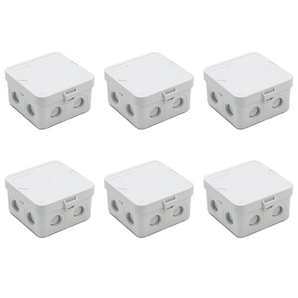 Attema Kabeldoos | Attema | 6 stuks (8 ingangen, Ø14 mm, Voor M20 wartels, Wit)  V180106967 - 1