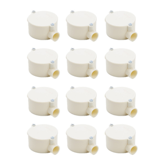 Lasdoos | Attema | 12 stuks (2 ingangen, Met deksel, 5/8 inch, 16 mm)