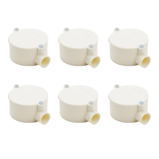 Lasdoos | Attema | 6 stuks (2 ingangen, Met deksel, 5/8 inch, 16 mm)